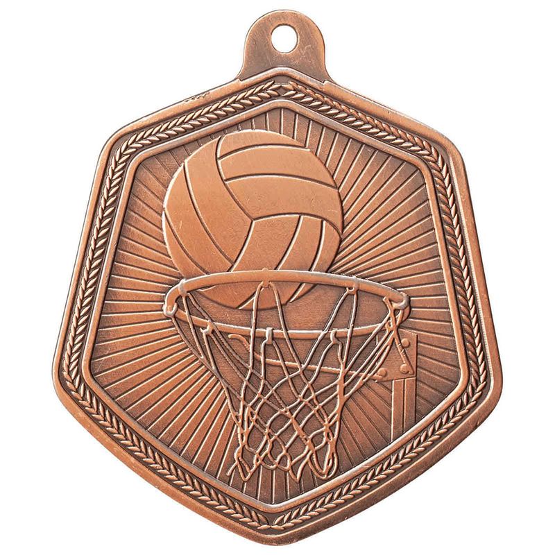 Netball Bronze Medal 67mm