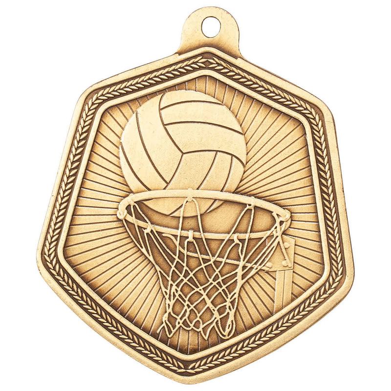 Netball Bronze Medal 67mm
