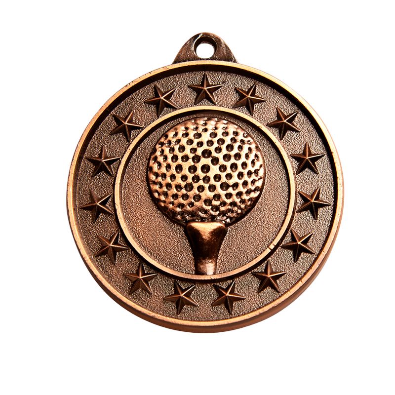 Golf Bronze Medal 50mm