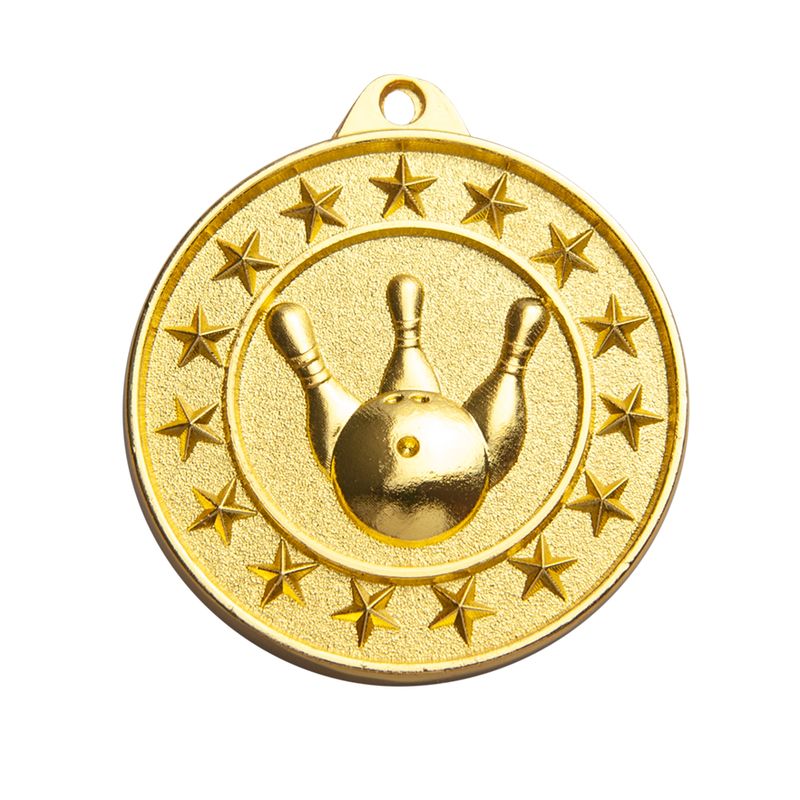 Ten Pin Bowling Bronze Medal 50mm