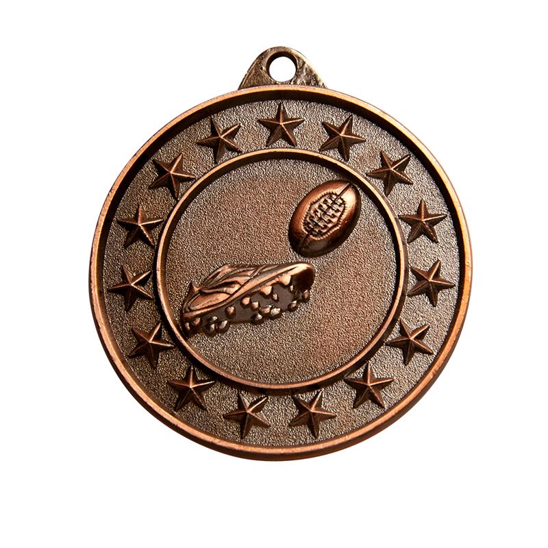 Aussie Rules Bronze Medal 50mm