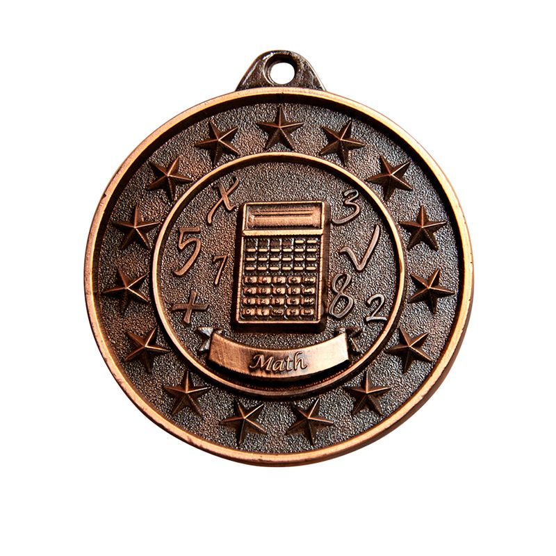 Maths Schools Bronze Medal 50mm