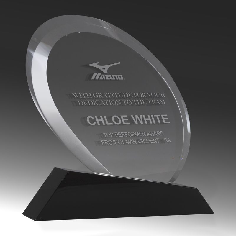 Oval Crystal Award 180mm