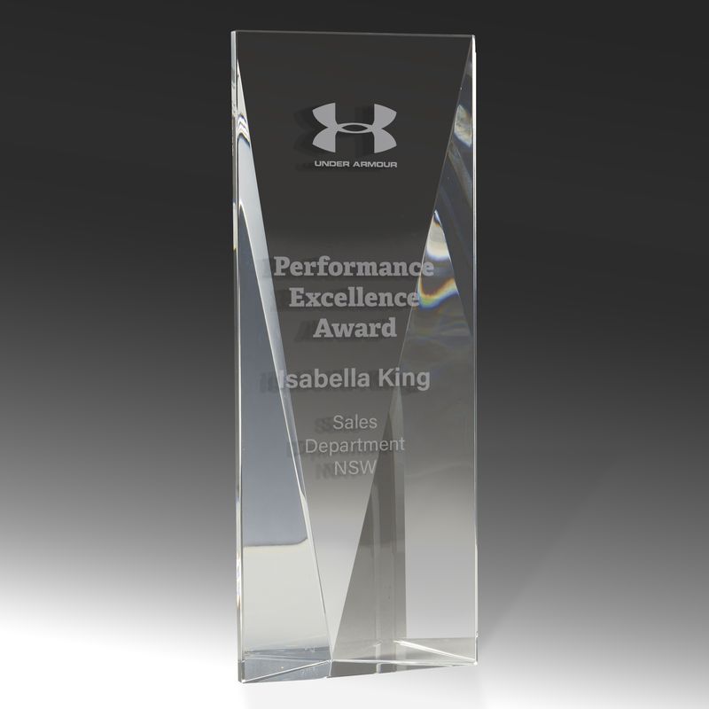 Rectangle Crystal Award 200mm