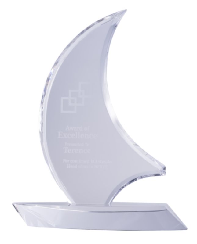 Crystal Sail Crystal Award 275mm