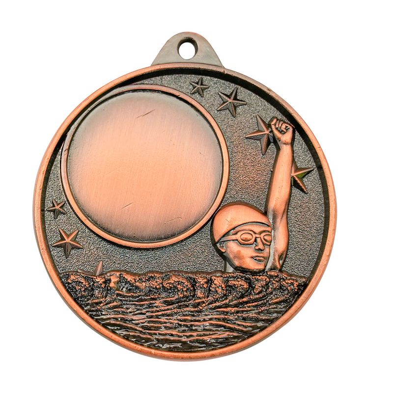 Swimming Bronze Medal 50mm