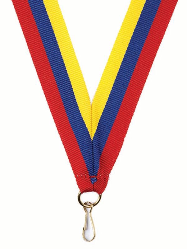 Red Royal Blue Yellow Ribbon