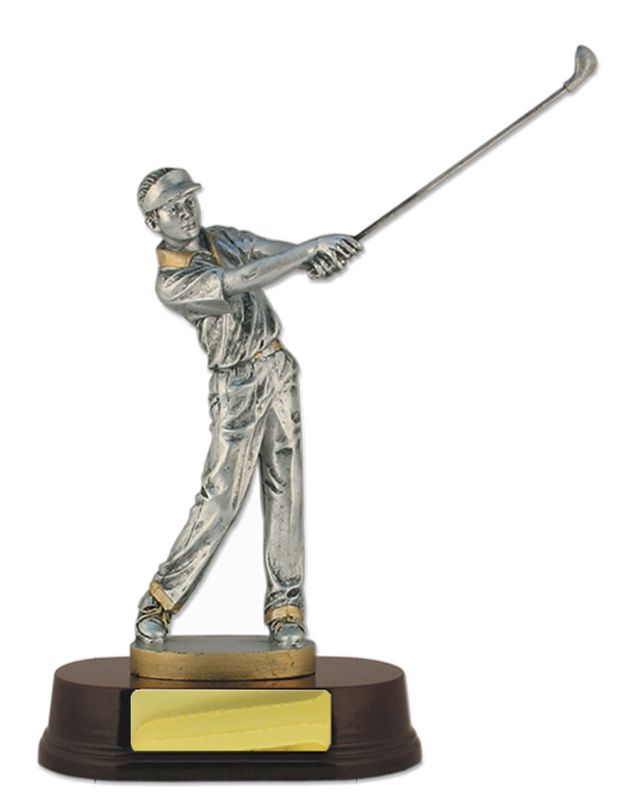 Golf Fig. Male on Base Trophy 207mm