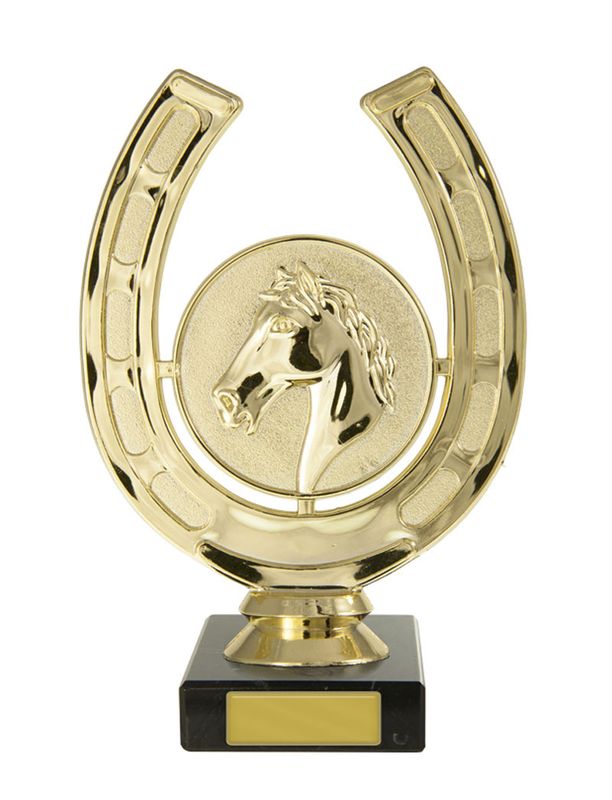 Horseshoe & Head on Base Trophy 160mm