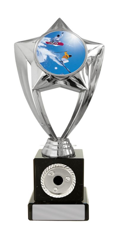Plastic Ski Snowboard Theme on Base Skiing Trophy 170mm