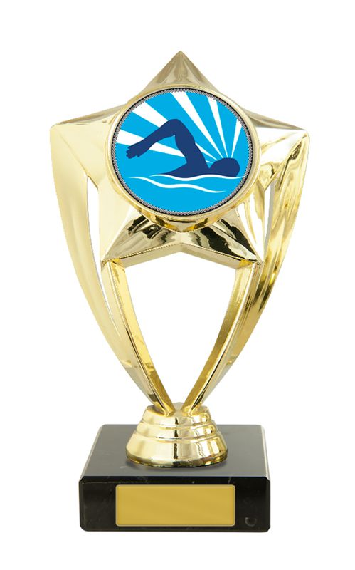 Plastic Swimming Theme on Base Trophy 170mm