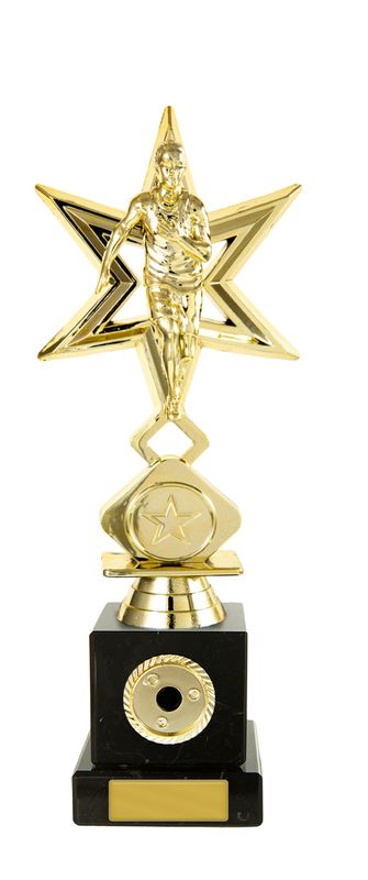 Athletics Male Figure on Column Trophy 235mm