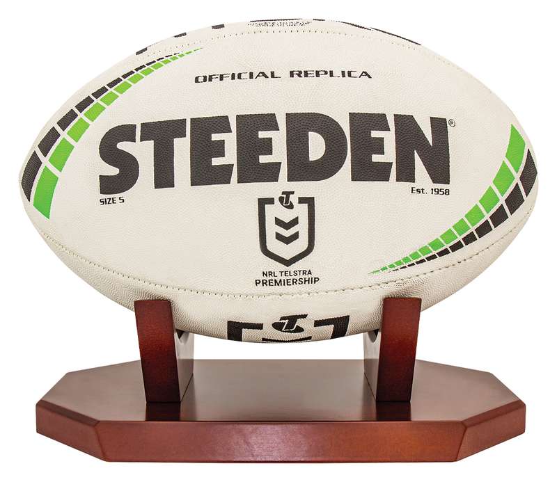 Timber Ball Holder – Rugby